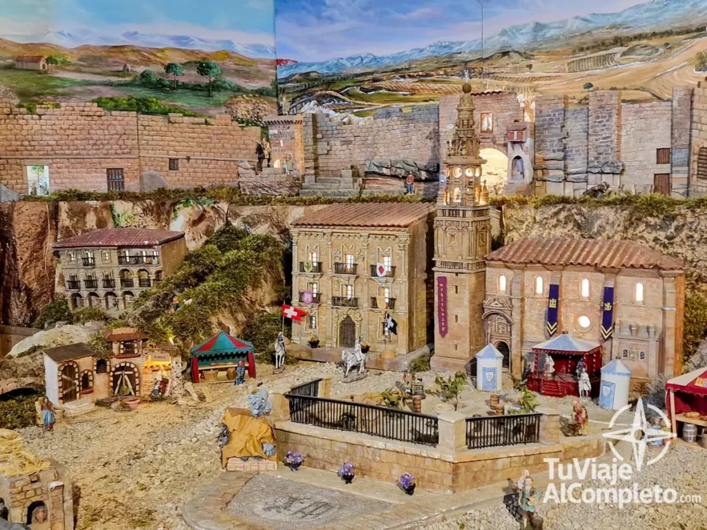 maqueta dentro de la iglesia de nuestra señora de la asunción en briones