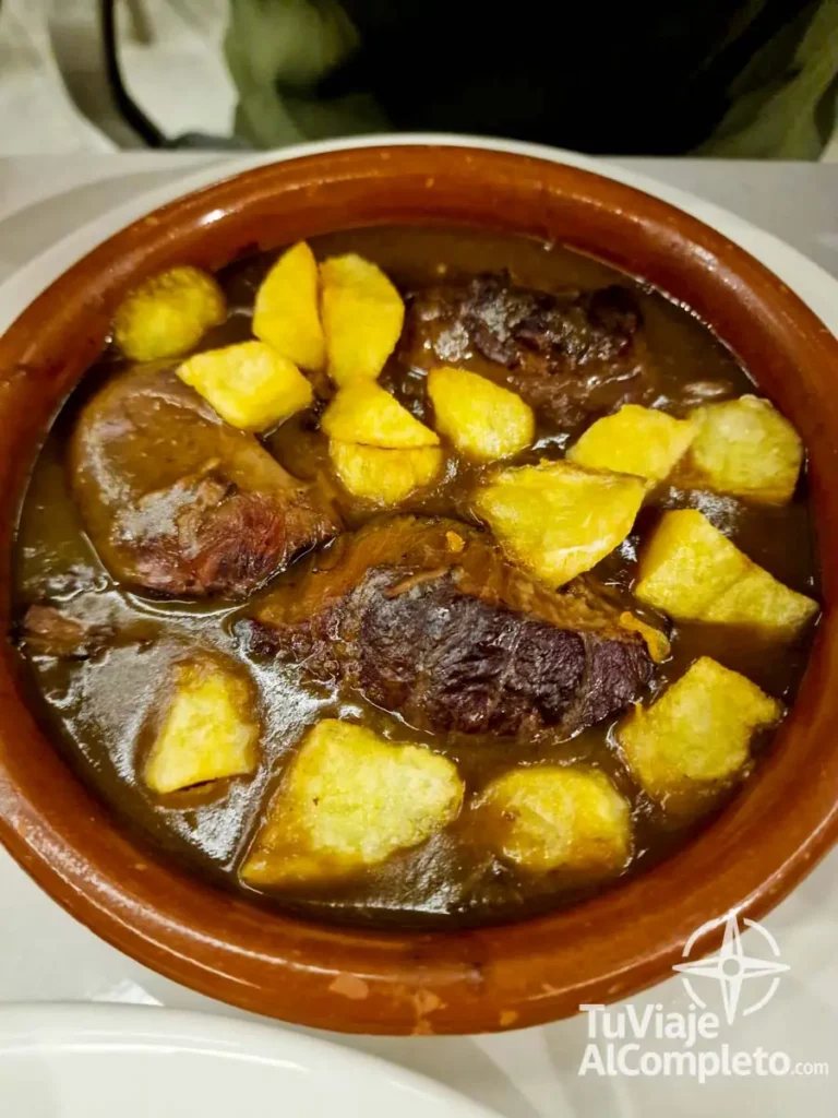 carrilleras en restaurante Jatorrena en Labastida