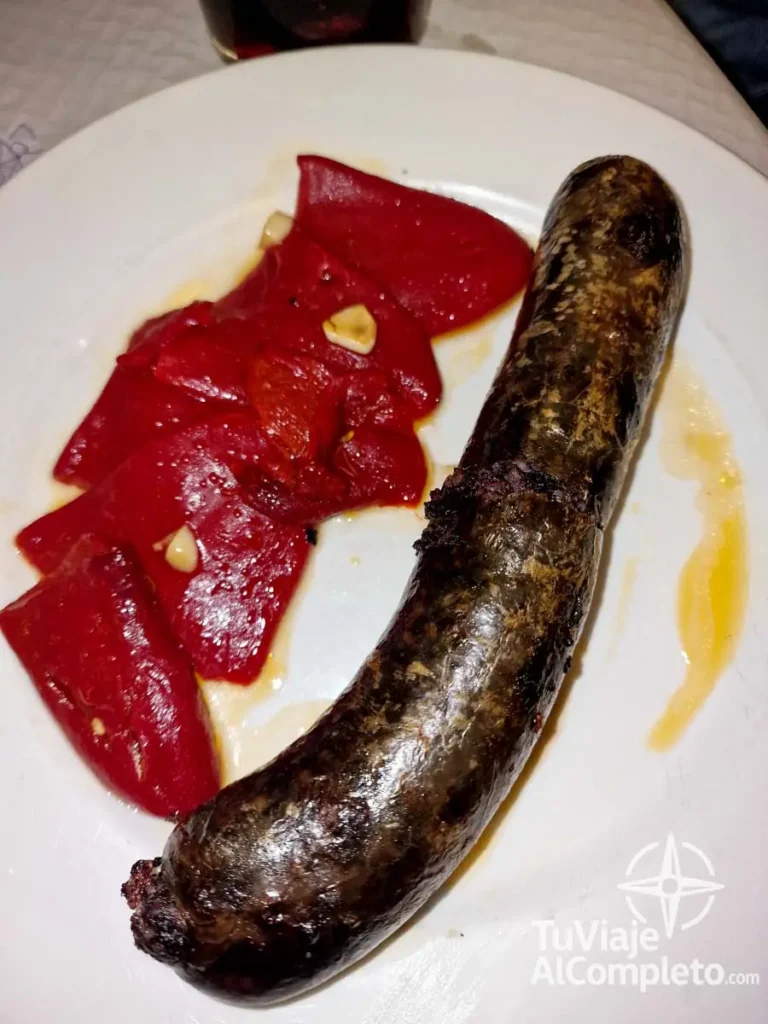 morcilla en restaurante Jatorrena en Labastida